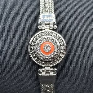 NWOT Magnolia and Vine silver interchangeable bracelet